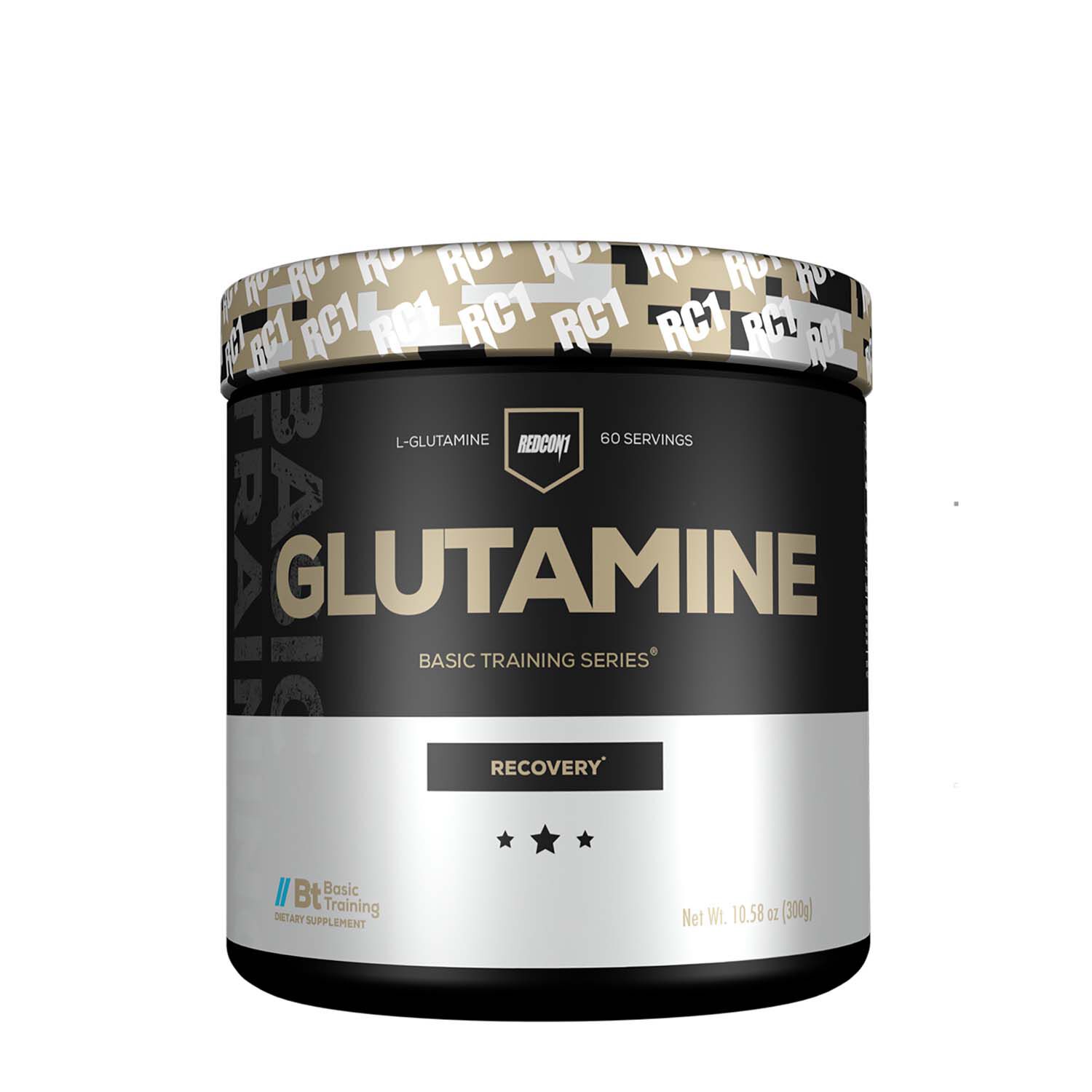 Redcon1 Glutamine Supplement Front Tub